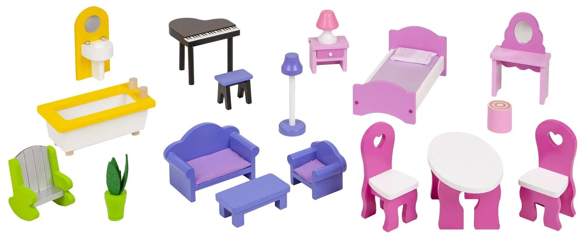 Casuta pentru papusi Ecotoys ECO0660 (Pink)