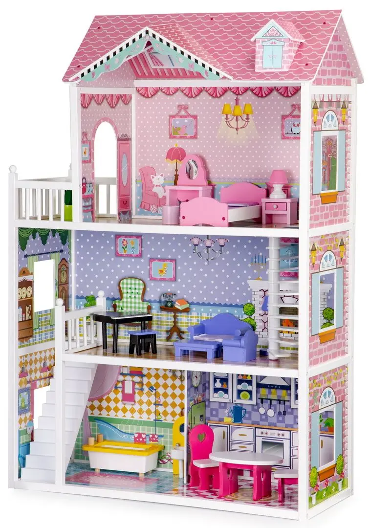 Casuta pentru papusi Ecotoys ECO0660 (Pink)