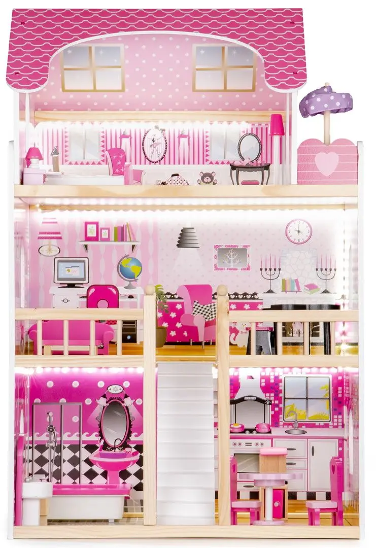 Кукольный домик Ecotoys HM006391 (Pink)