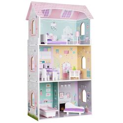 Кукольный домик Ecotoys Residence Blueberry 4121 (Pink/Blue) Thumb