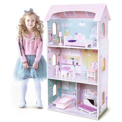 Кукольный домик Ecotoys Residence Blueberry 4121 (Pink/Blue) Thumb