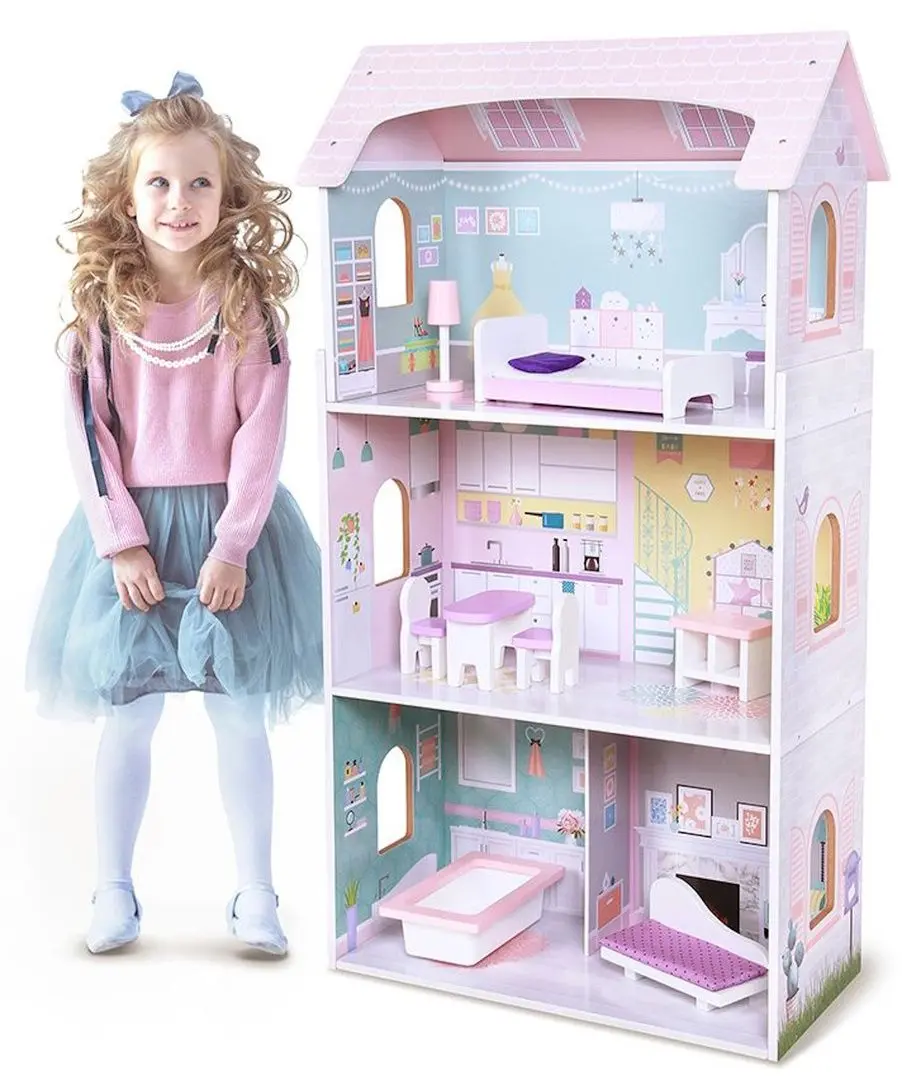 Кукольный домик Ecotoys Residence Blueberry 4121 (Pink/Blue)