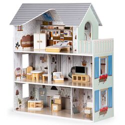 Casuta pentru papusi Ecotoys Residence Emma 8301 (Blue) Thumb