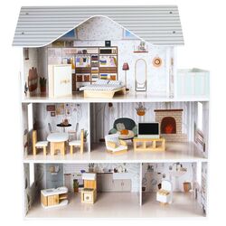 Casuta pentru papusi Ecotoys Residence Emma 8301 (Blue)