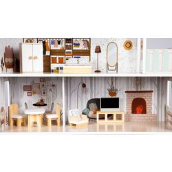 Casuta pentru papusi Ecotoys Residence Emma 8301 (Blue) Thumb