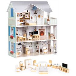 Casuta pentru papusi Ecotoys Residence Emma 8301 (Blue) Thumb