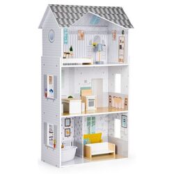 Casuta pentru papusi Ecotoys Residence Grace 8210 (Grey/White) Thumb