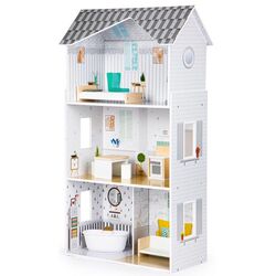 Casuta pentru papusi Ecotoys Residence Grace 8210 (Grey/White) Thumb