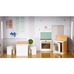 Casuta pentru papusi Ecotoys Residence Grace 8210 (Grey/White) Thumb