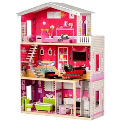 Кукольный домик Ecotoys Residence Malibu 4118 (Grey/Pink) Thumb