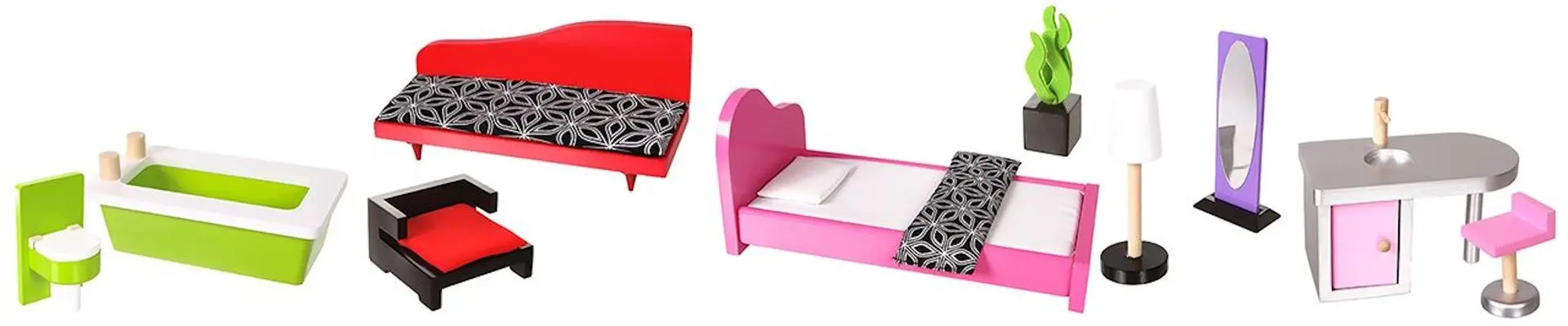 Кукольный домик Ecotoys Residence Malibu 4118 (Grey/Pink)