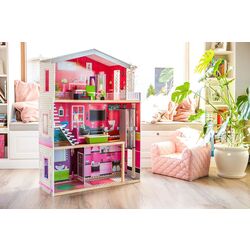 Кукольный домик Ecotoys Residence Malibu 4118 (Grey/Pink) Thumb