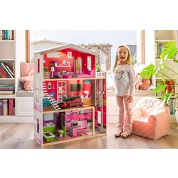 Кукольный домик Ecotoys Residence Malibu 4118 (Grey/Pink) Thumb