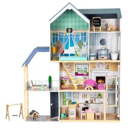 Кукольный домик Ecotoys Residence Maya 8101 (Blue/White)