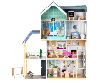 Casuta pentru papusi Ecotoys Residence Maya 8101 (Blue/White)