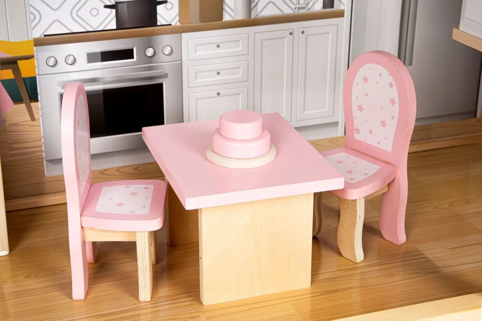 Кукольный домик Ecotoys Residence Maya 8101 (Blue/White) - 6