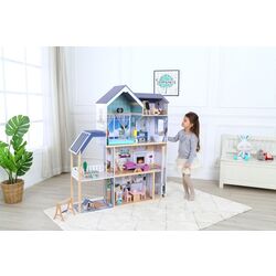 Кукольный домик Ecotoys Residence Maya 8101 (Blue/White) Thumb