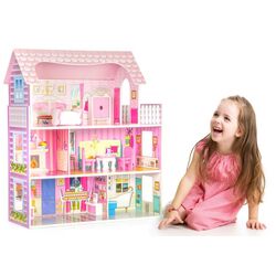 Casuta pentru papusi Ecotoys Residence Rozana W06A139 (Pink) Thumb