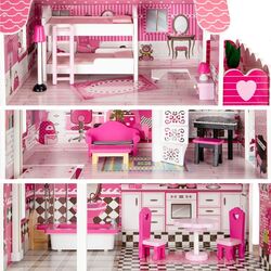 Кукольный домик Ecotoys TL49059 (Pink) Thumb