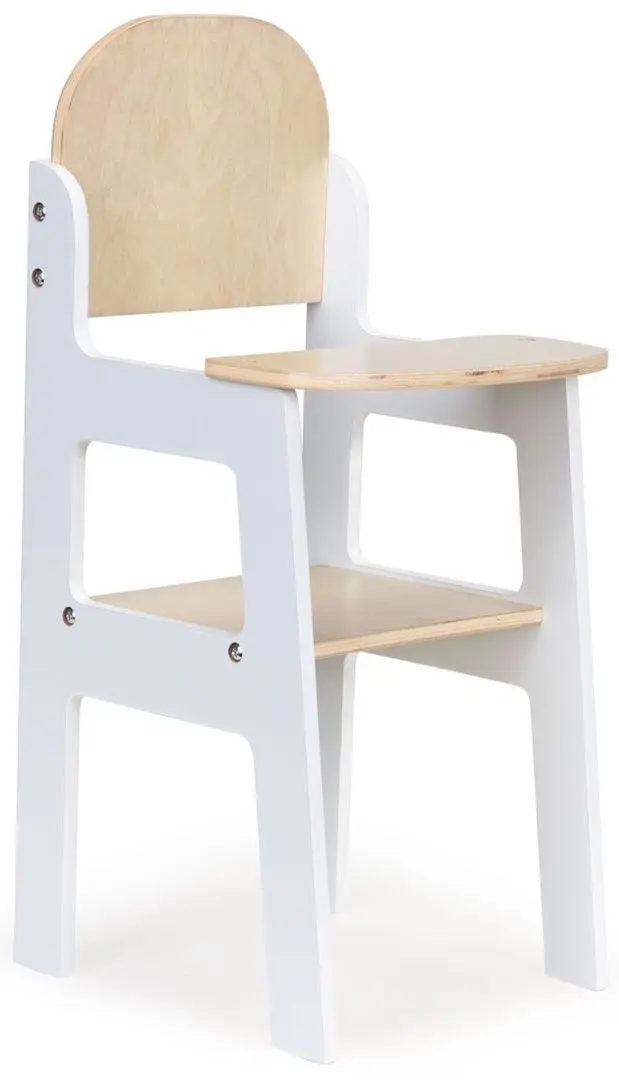 Scaunel pentru papusa Ecotoys ESC-W-0196 (Wood/White) - 3