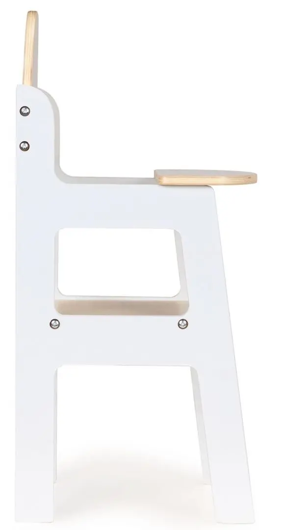 Scaunel pentru papusa Ecotoys ESC-W-0196 (Wood/White) - 5