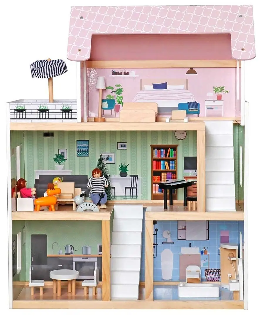 Casuta pentru papusi Enero Toys LED (Multicolor)