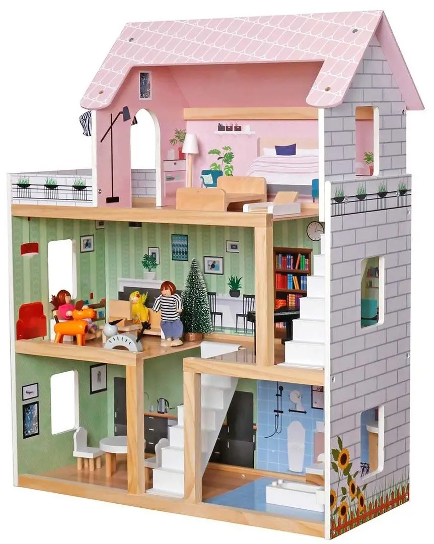 Casuta pentru papusi Enero Toys LED (Multicolor)