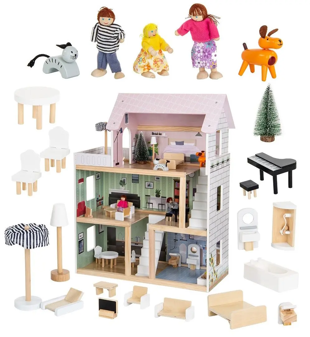 Casuta pentru papusi Enero Toys LED (Multicolor)