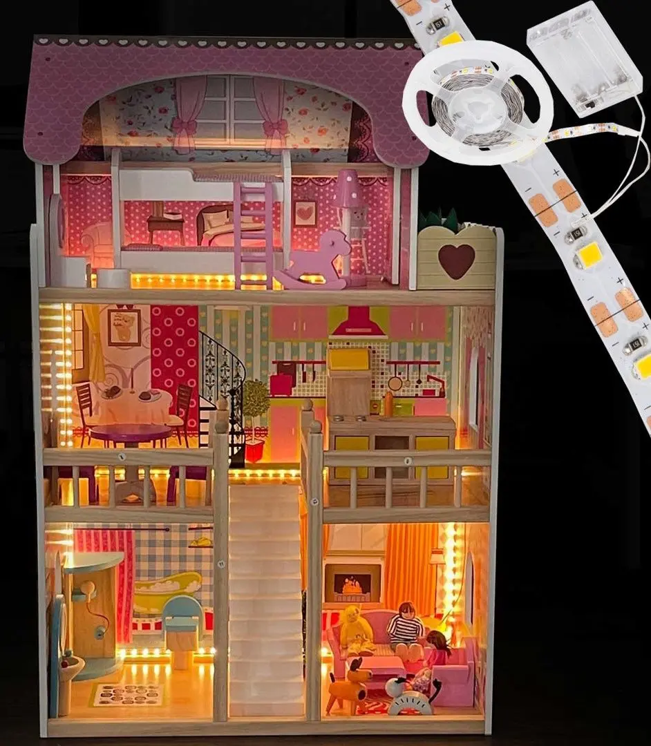 Кукольный домик Enero Toys LED XXXL (Multicolor)