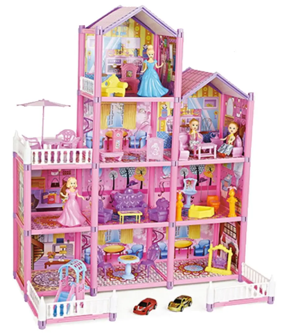 Casuta pentru papusi Essa Toys Casuta DSJ589-1 (Pink)