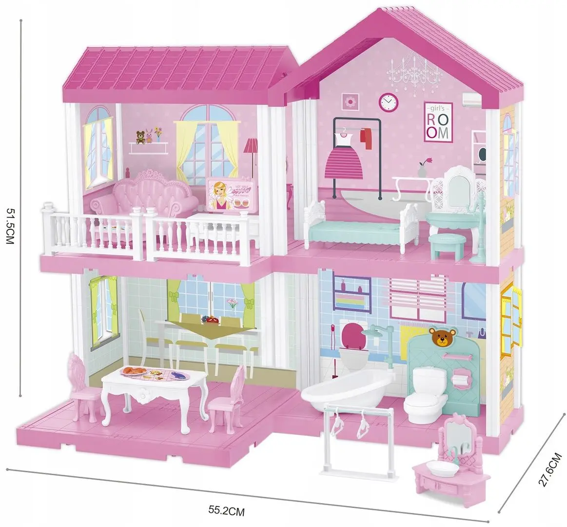 Кукольный домик Essa Toys QC668-58A (Pink) - 2