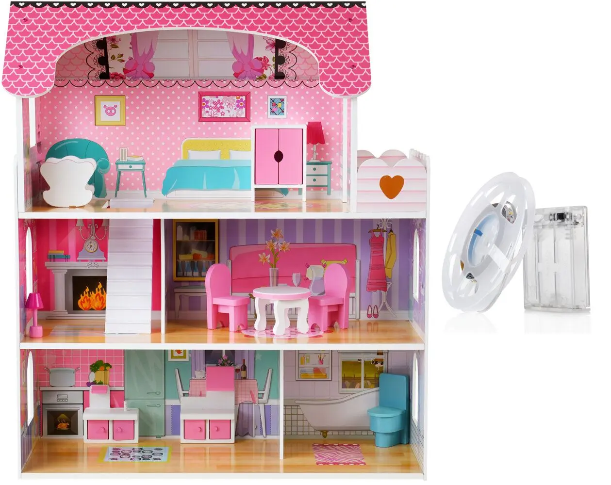 Кукольный домик Funfit Kids 3893 (Pink) - 2