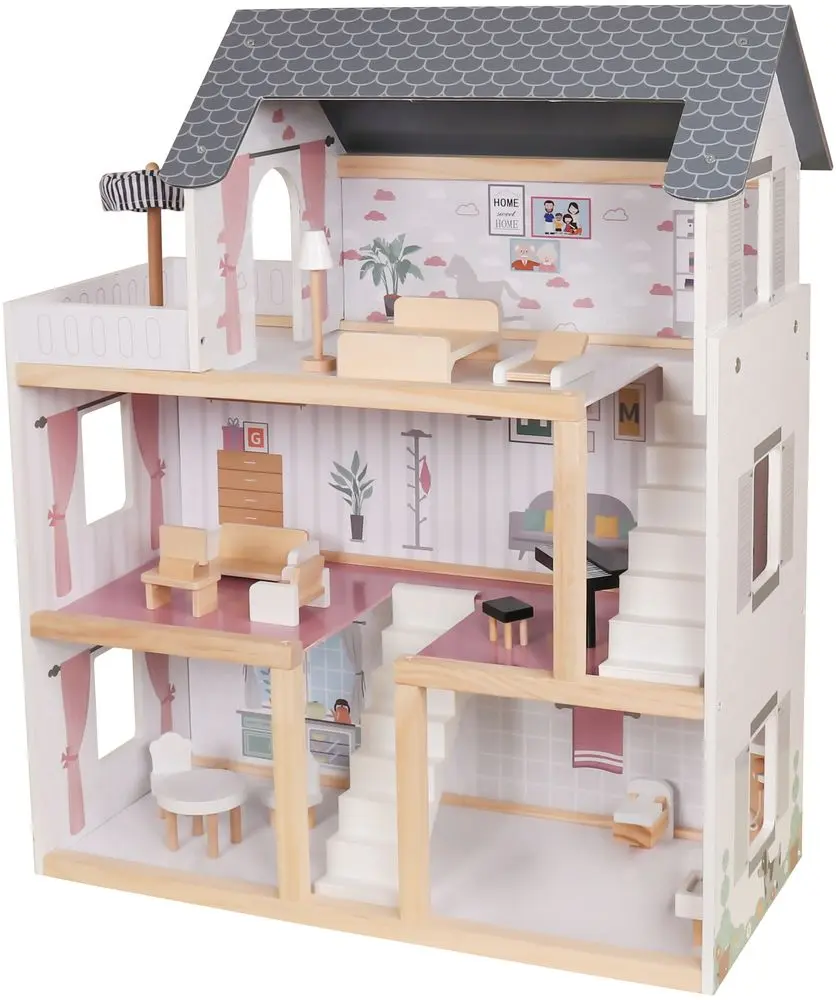 Casuta pentru papusi Funfit Kids 3894 (Grey)