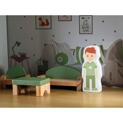 Casuta pentru papusi Gotel B70S (White/Grey/Natural) Thumb