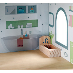 Casuta pentru papusi Gotel B70S (White/Grey/Natural) Thumb