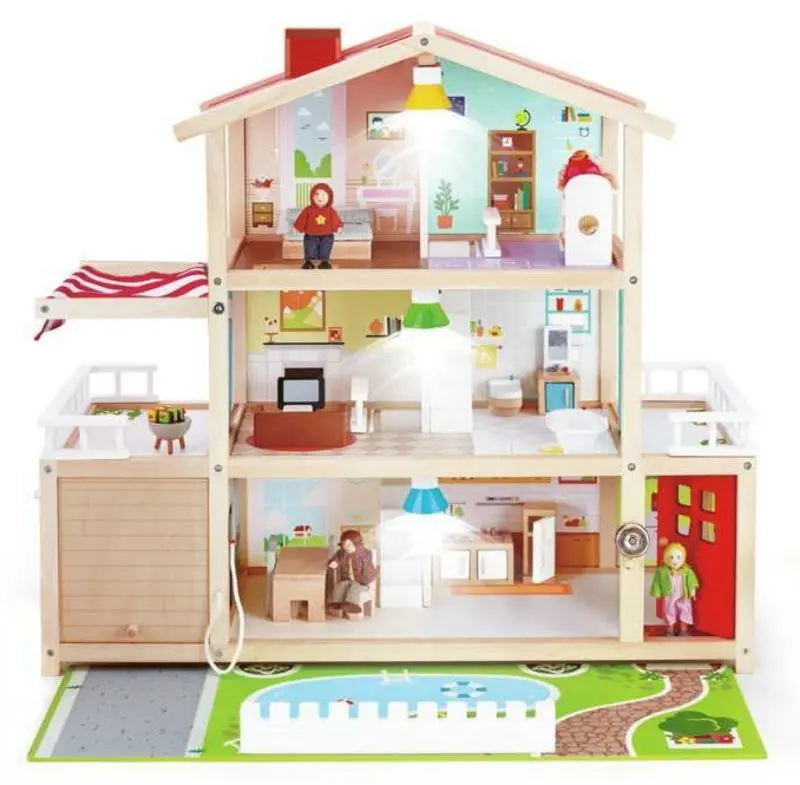 Кукольный домик Hape Doll Family Mansion (Multicolor)