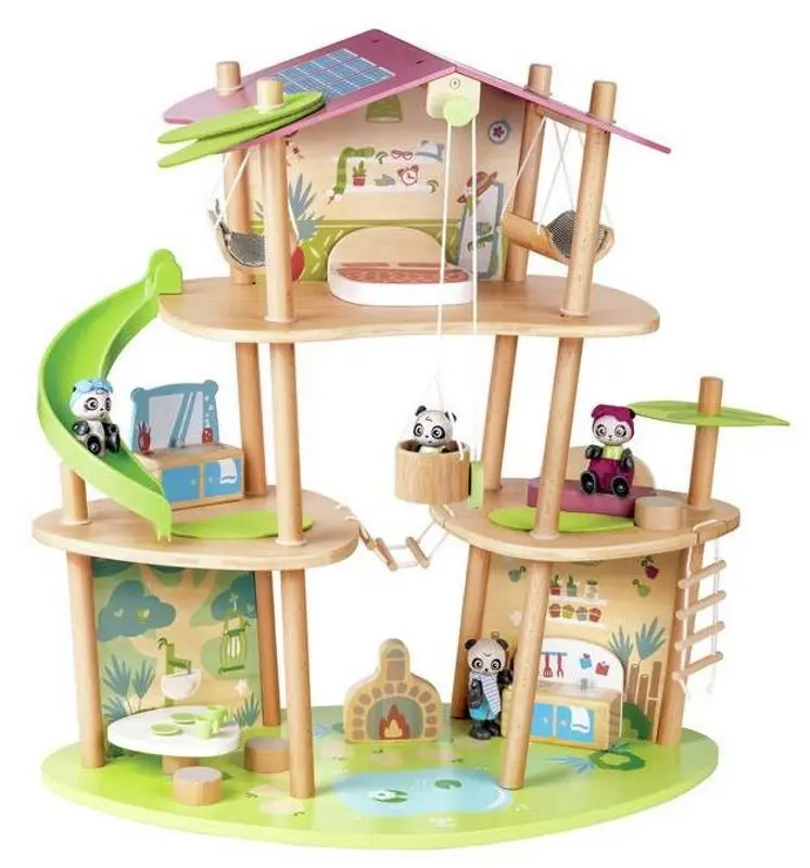 Кукольный домик Hape Pandas Bamboo House (Multicolor)