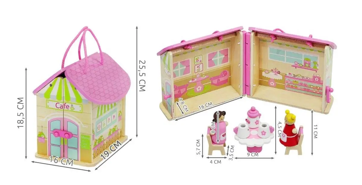 Casuta pentru papusi Iso Trade D6522 (Pink) - 7