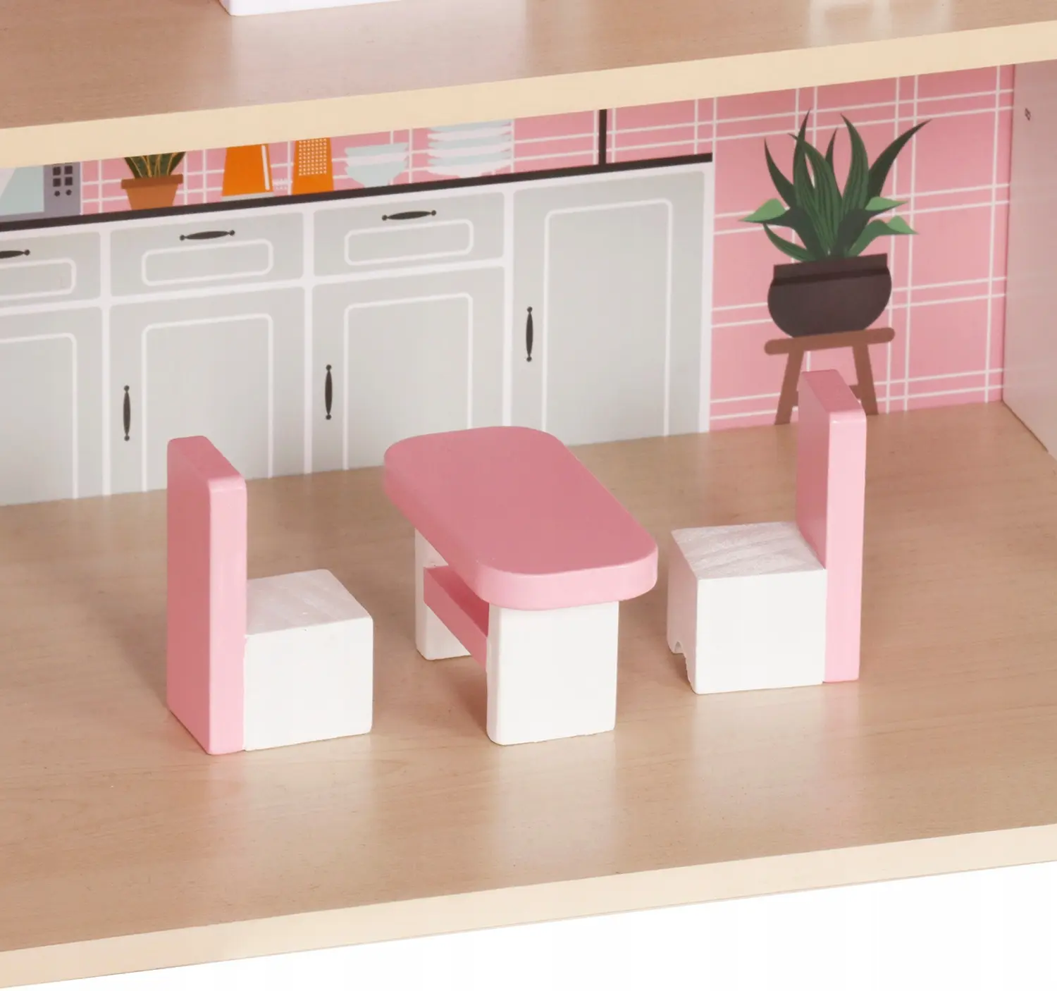 Casuta pentru papusi Kruzzel 26364 (Pink) - 7