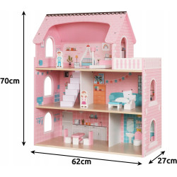 Casuta pentru papusi Kruzzel 26364 (Pink) Thumb