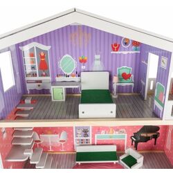 Casuta pentru papusi Kruzzel Large Dollhouse (Multicolor) Thumb