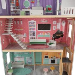 Casuta pentru papusi Kruzzel Large Dollhouse (Multicolor) Thumb