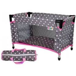 Кроватка для кукол LeanToys Alice 7699 (Grey/Pink) Thumb