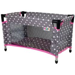 Patuc pentru papusi LeanToys Alice 7699 (Grey/Pink)