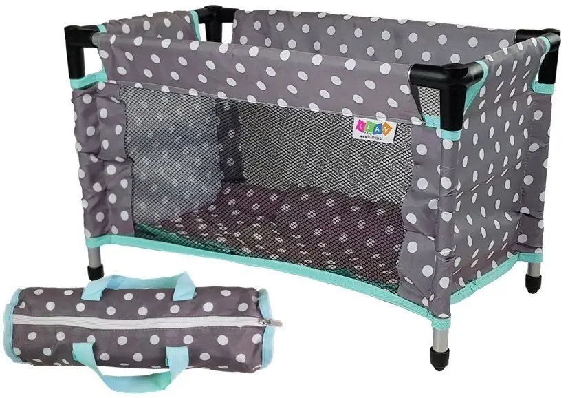 Кроватка для кукол LeanToys Alice 7700 (Grey/Turquoise) - 2