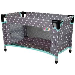 Patuc pentru papusi LeanToys Alice 7700 (Grey/Turquoise)