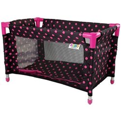 Patuc pentru papusi LeanToys Alice 7701 (Black/Pink)