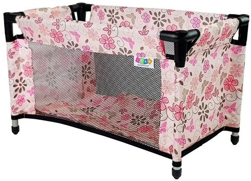 Кроватка для кукол LeanToys Alice 7702 (Pink/Beige)