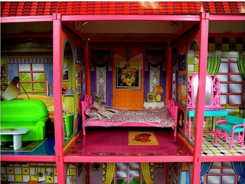 Кукольный домик LeanToys 479 (Red/Pink) - 4