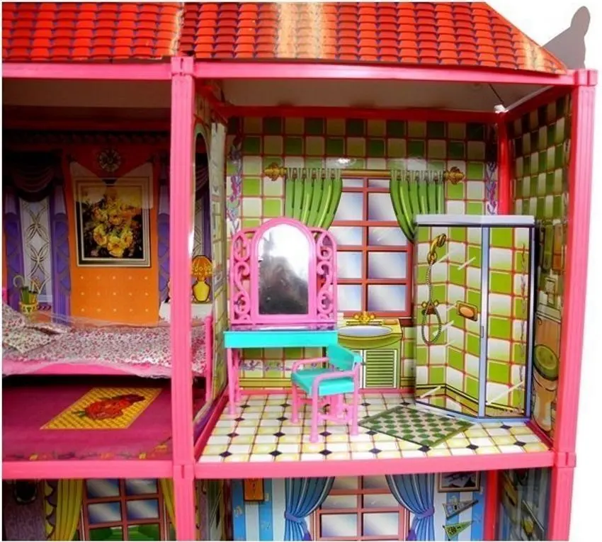 Кукольный домик LeanToys 479 (Red/Pink) - 5